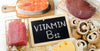 Sources of vitamin B12, including fish, liver, and meat